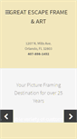 Mobile Screenshot of greatescapeframing.com
